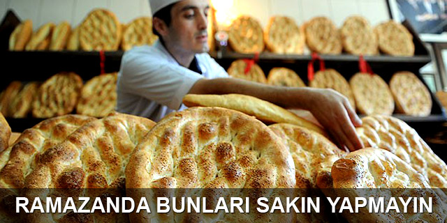 Oruçluyken sakın bunu yapmayın